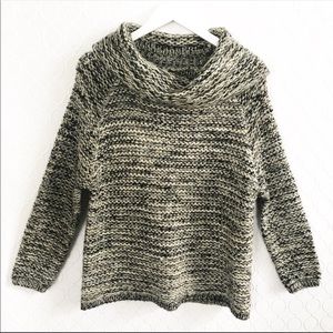 Beautiful anthro Katsumi gold gray cowl sweater L